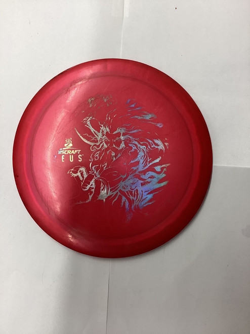 Vist Large View of Product Image Which is Used 176g Discraft ZEUS Disc Golf Driver Red