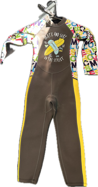 Vist Large View of Product Image Which is Used KIDS MEDIUM Junior Full Wetsuit Grey MD
