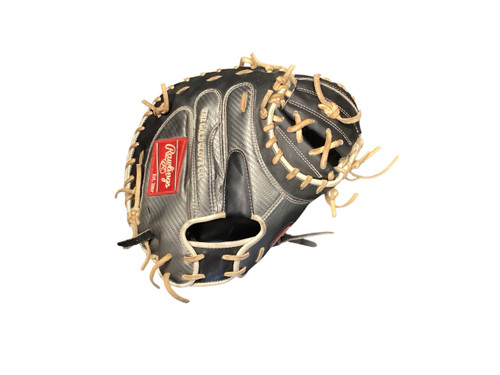 Vist Large View of Product Image Which is RAWLINGS HEART OF THE HIDE 34IN Catchers RH Black Used