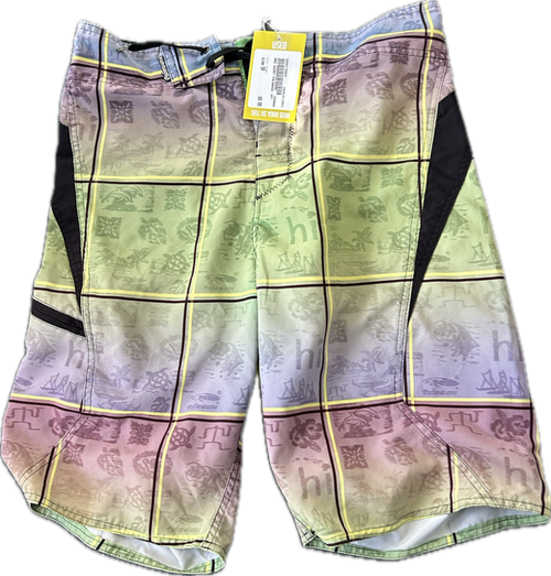 Vist Large View of Product Image Which is Used Mens Swim Suit Green Senior