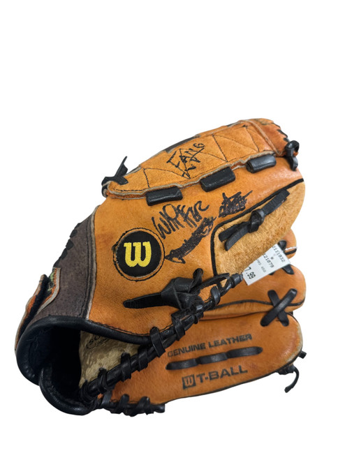 Vist Large View of Product Image Which is Used Wilson PRO 450 BB/SB Glove RH Throw Brown 10"