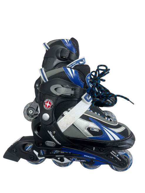 Vist Large View of Product Image Which is Used Schwinn ABEC 5 SZ 1-4 Junior Rec Fitness Skates Royal Blue Adjustable