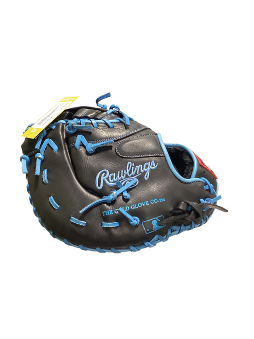 Vist Large View of Product Image Which is Used Rawlings R9 BB/SB First Base RH Throw Black 13"