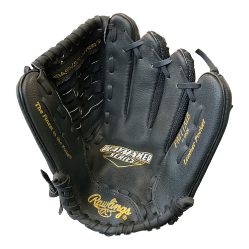 Vist Large View of Product Image Which is Used Rawlings PLAYMAKER SERIES BB/SB Glove RH Throw Black 11"