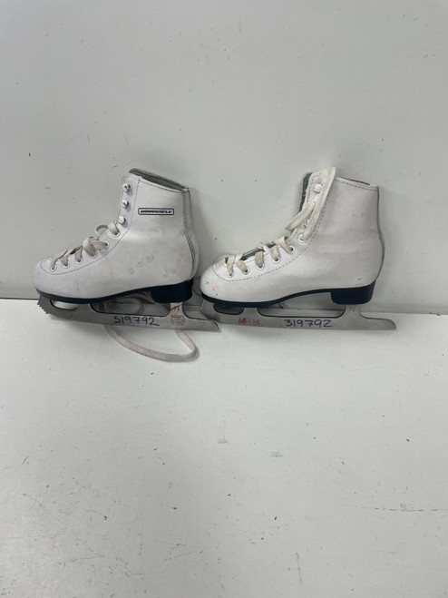 Vist Large View of Product Image Which is Used WinnWell FIGURE SKATES Girls Figure Skate White Youth 12.0