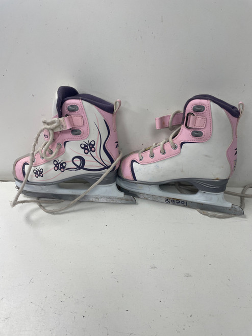 Vist Large View of Product Image Which is Used Reebok BUTTERFLY Girls Figure Skate White Youth 13.0