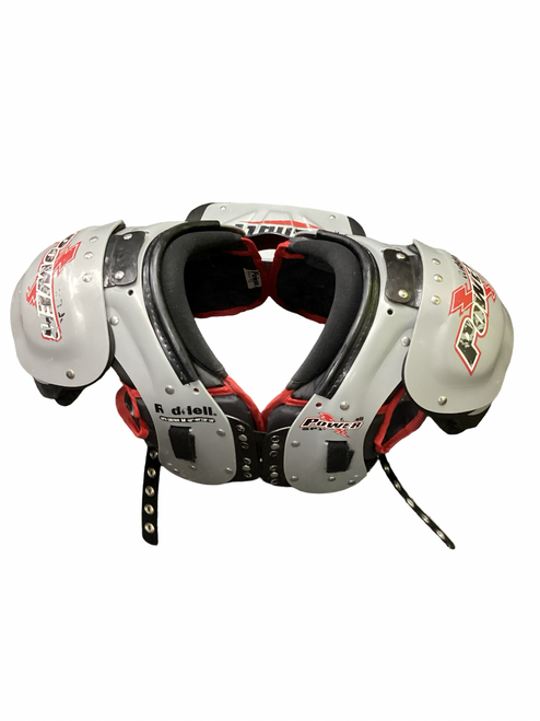 Vist Large View of Product Image Which is Used Riddell POWER SPX FB Shoulder Pads Grey MD