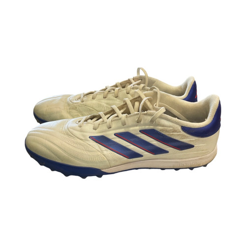 Vist Large View of Product Image Which is Adidas, Soccer, Indoor, Shoes, White, Senior, 12