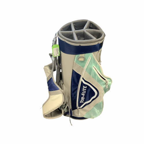 Vist Large View of Product Image Which is Used Top Flite Mens Stand Bag White