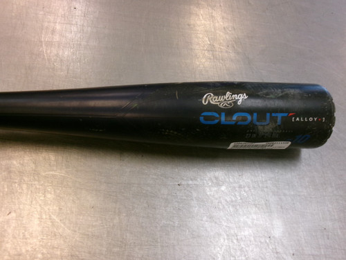 Vist Large View of Product Image Which is Used Rawlings CLOUT ALLOY+ BB/SB USA 2 5/8 Bat 27"