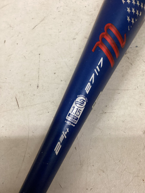 Vist Large View of Product Image Which is Used Marucci CAT 9 27/17 BB/SB USSSA 2 3/4 Bat 27"