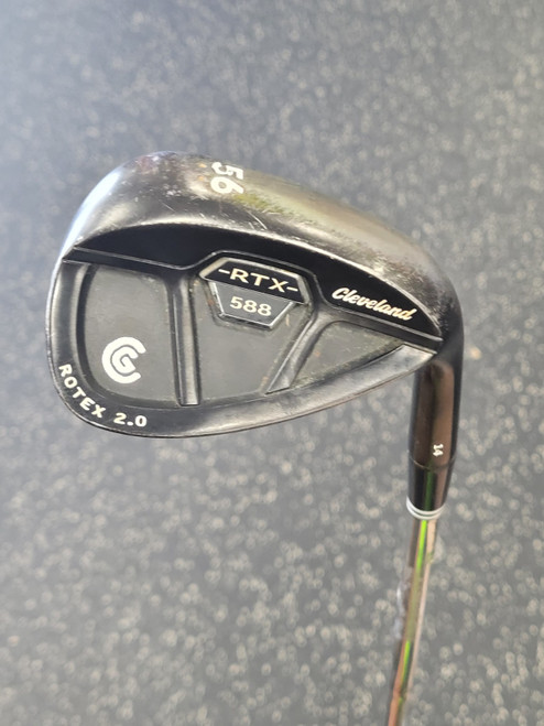Vist Large View of Product Image Which is Used Cleveland RTX 588 Golf Wedge Mens RH 56 Degree