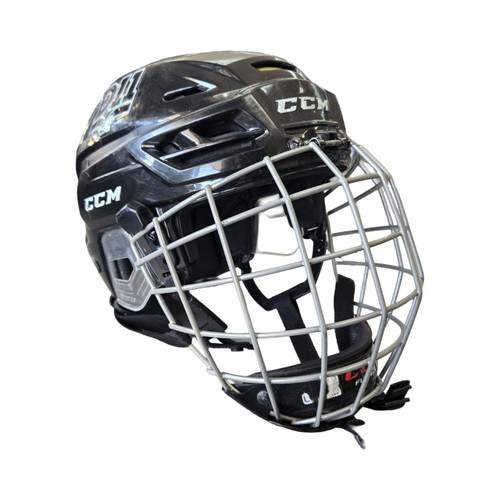Vist Large View of Product Image Which is Used CCM TACKS 310 COMBO HELMET Helmet Cage Combo Black MD