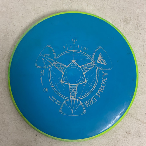 Vist Large View of Product Image Which is Used Axiom NEUTRON SOFT PROXY Disc Golf Putter Royal Blue 168g