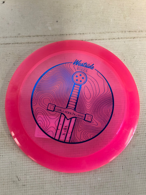 Vist Large View of Product Image Which is Used Westside SWORD Disc Golf Driver Pink 173g