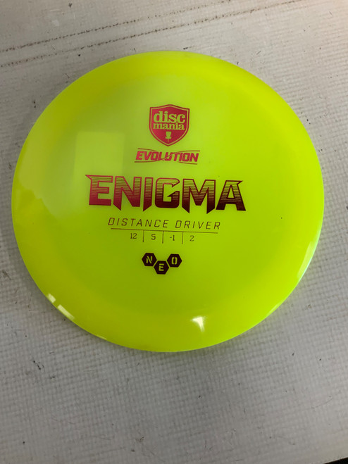 Vist Large View of Product Image Which is Used Discmania ENIGMA NEO Disc Golf Driver Yellow 169g
