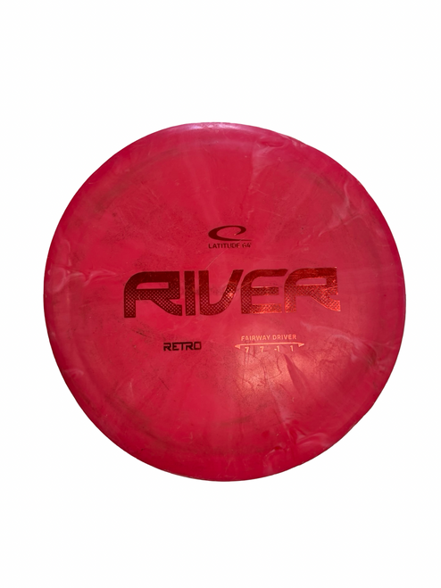 Vist Large View of Product Image Which is Used Latitude 64 RIVER Disc Golf Driver Red