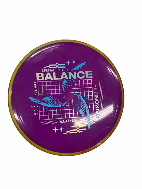 Vist Large View of Product Image Which is Used Axiom BALANCE Disc Golf Putter Purple