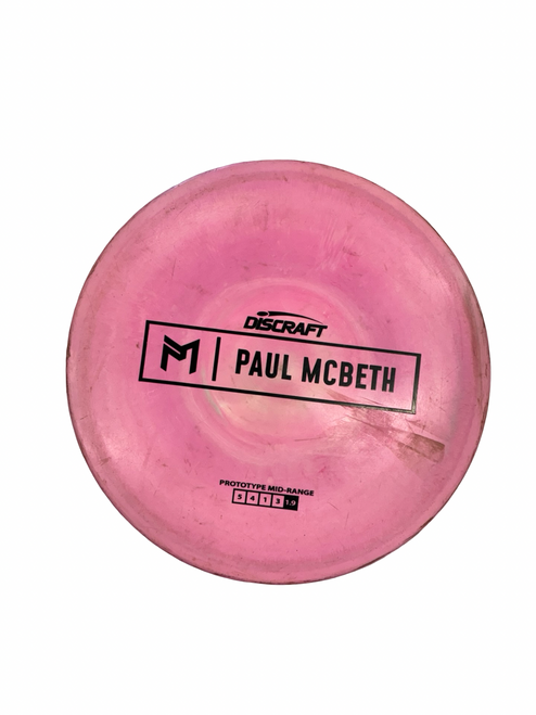 Vist Large View of Product Image Which is Used Discraft PM Disc Golf Mid Range Pink