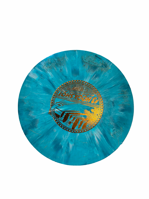 Vist Large View of Product Image Which is Used HOOKSHOT Disc Golf Mid Range Royal Blue