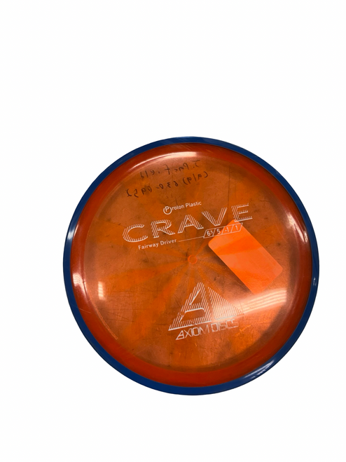 Vist Large View of Product Image Which is Used Axiom CRAVE Disc Golf Driver Orange