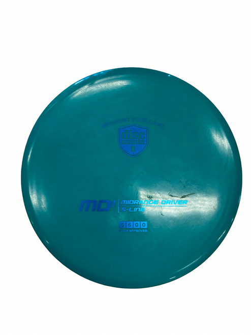 Vist Large View of Product Image Which is Used Discmania MD1 Disc Golf Mid Range Green