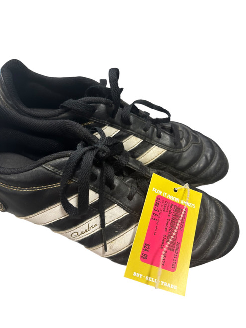 Vist Large View of Product Image Which is Used Adidas Soccer Cleats Black And White Senior 8.5