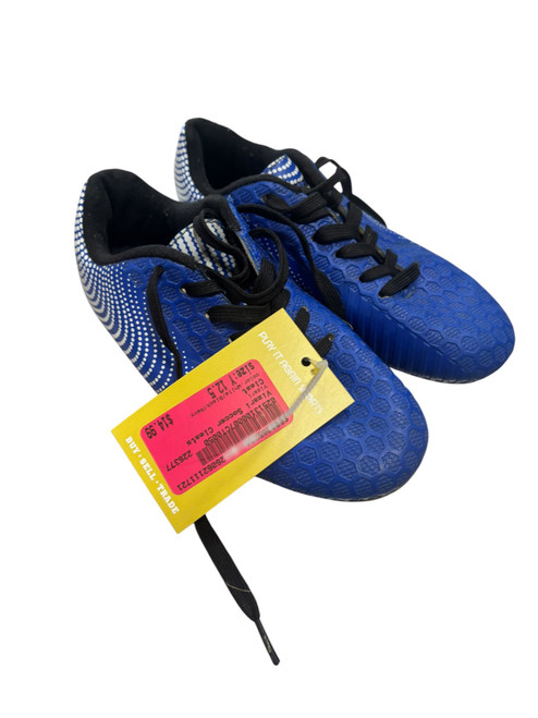 Vist Large View of Product Image Which is Used Vizari Soccer Cleats White/Black/Navy Youth 12.5