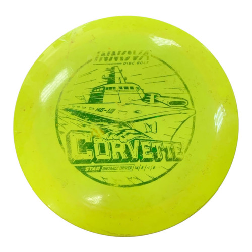 Vist Large View of Product Image Which is Used Innova CORVETTE Disc Golf Driver Yellow