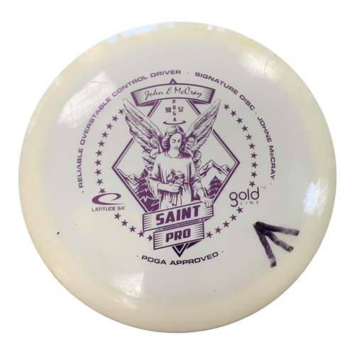 Vist Large View of Product Image Which is Used Latitude 64 SAINT PRO Disc Golf Mid Range White