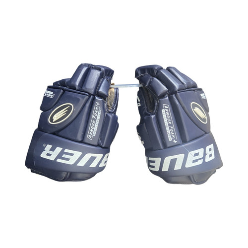 Vist Large View of Product Image Which is Used Bauer SUPREME 5000 SENIOR GLOVES Senior Gloves Navy Blue 14"