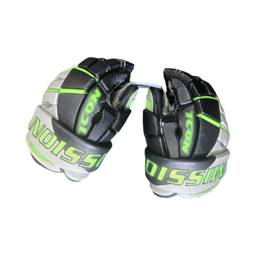 Vist Large View of Product Image Which is Used Mission ICON SENIOR GLOVES Senior Gloves Black 15"
