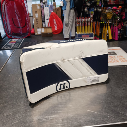 Vist Large View of Product Image Which is Used Warrior R/GT2 Inter Goalie Blocker Navy Blue