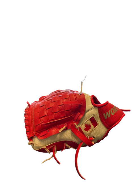 Vist Large View of Product Image Which is Used Worth CANADA BB/SB Glove LH Throw White 10"