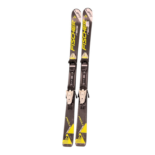 Vist Large View of Product Image Which is Used Fischer RACE JR Boys DH Ski/Binding Black 130 cm