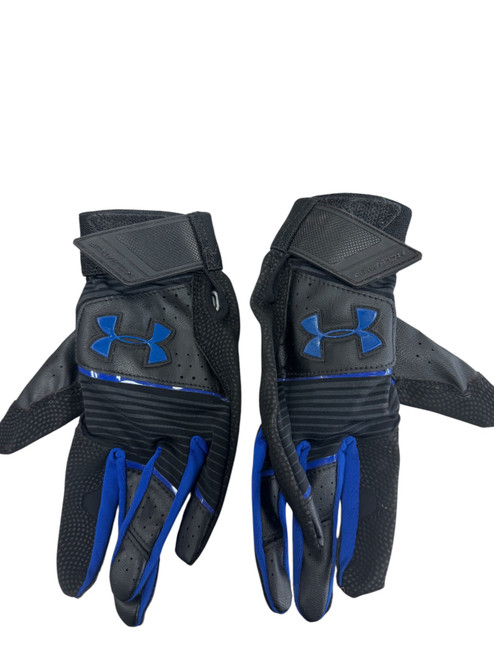 Vist Large View of Product Image Which is Used Under Armour BB/SB Batting Gloves Black MD