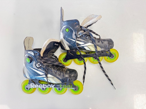 Vist Large View of Product Image Which is Used Reebok 7K Junior Aggressive Skates Black Junior 04.5