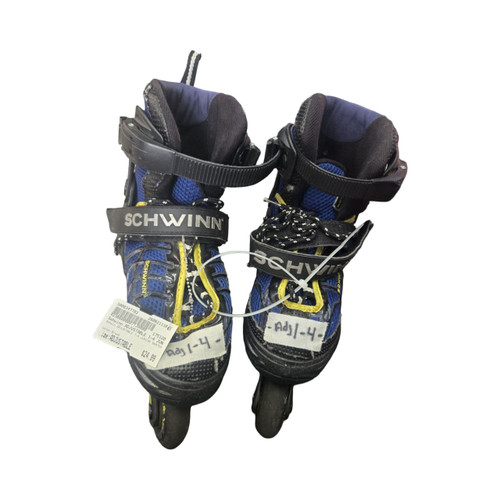 Vist Large View of Product Image Which is Used Schwinn ADJUSTABLE 1-4 JUNIOR SKATES Junior Rec Fitness Skates Black Adjustable