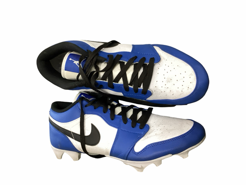 Vist Large View of Product Image Which is Used Nike AIR JORDAN Adult FB Cleats Royal Blue And White Senior 13