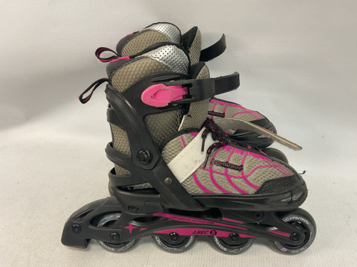 Vist Large View of Product Image Which is Used Schwinn ADJUSTABLE 1-4 Junior Rec Fitness Skates Grey Adjustable