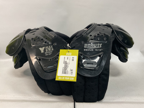 Vist Large View of Product Image Which is Used Schutt Y FLEX 5.2 FB Shoulder Pads Black MD