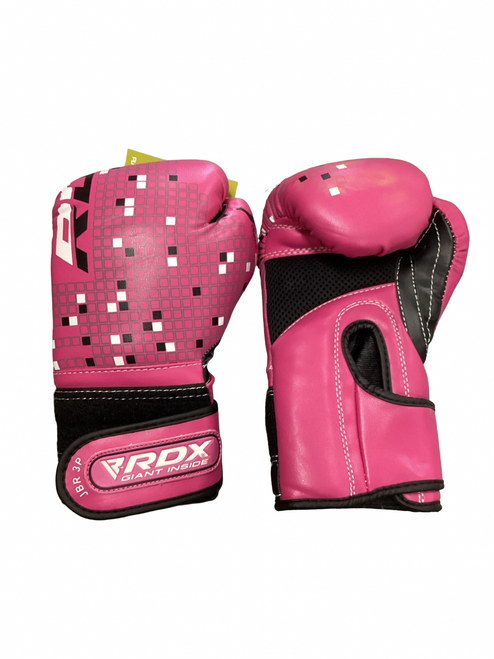 Vist Large View of Product Image Which is Used RDX JUNIOR JACK 3 Boxing Gloves Pink SM