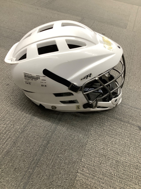 Vist Large View of Product Image Which is Used Cascade CSR Lacrosse Helmet White One Size