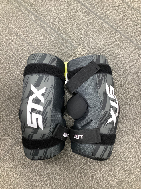 Vist Large View of Product Image Which is Used STX 200 Lacrosse Arm Pads/Guards Black SM