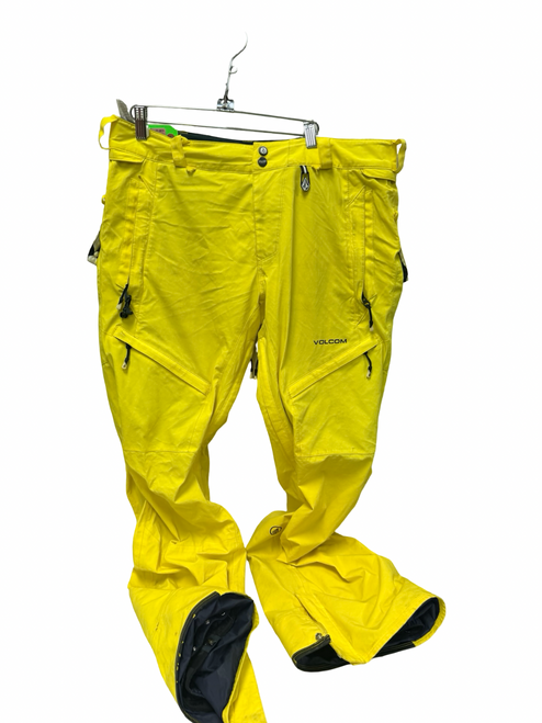 Vist Large View of Product Image Which is Used Volcom 15k Sintered Mens Snow Pants Yellow LG