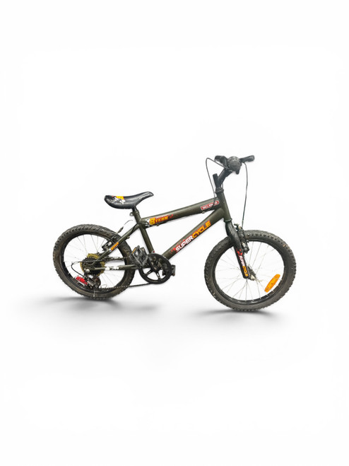 Vist Large View of Product Image Which is Used Supercycle 8TEAM Training Wheel Bike Boys Grey 18"