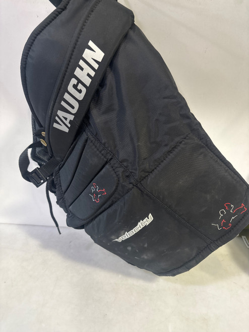 Vist Large View of Product Image Which is Used Vaughn VELOCITY Youth Goalie Pant Black SM
