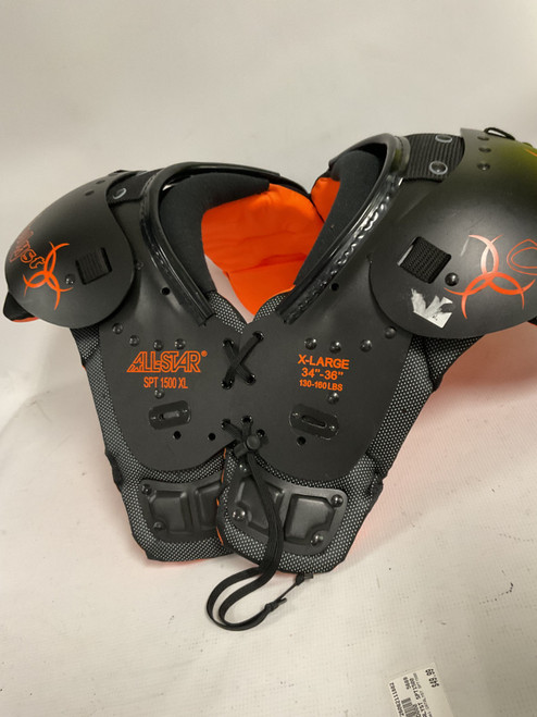 Vist Large View of Product Image Which is Used All-Star CATALYST SPT1500 FB Shoulder Pads Black XL