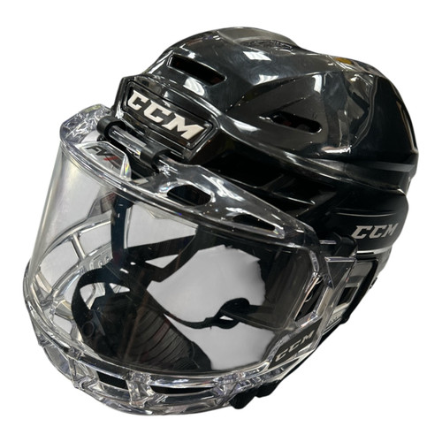 Vist Large View of Product Image Which is Used CCM TACKS 710 COMBO VISOR MD Helmet Full Visor Combo Black MD