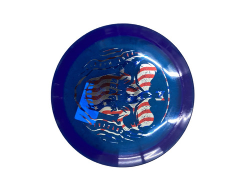 Vist Large View of Product Image Which is Used Discraft REAPER Disc Golf Driver Royal Blue